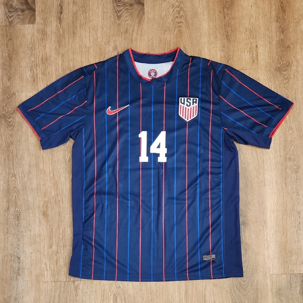 Luca De La Torre United States USMNT Blue Kit Mens Large New World Cup